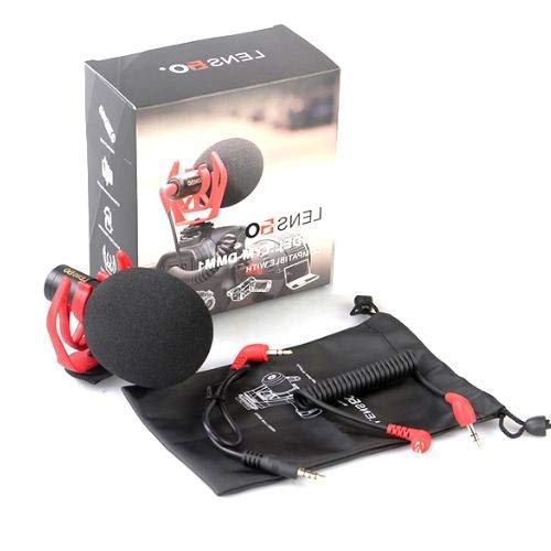 Lensgo LYM-DMM1 Video Micro Compact On-Camera Recording Microphone for Smartphone/Canon/Nikon/DJI Osmo/Smooth4/Feiyu Gimbal