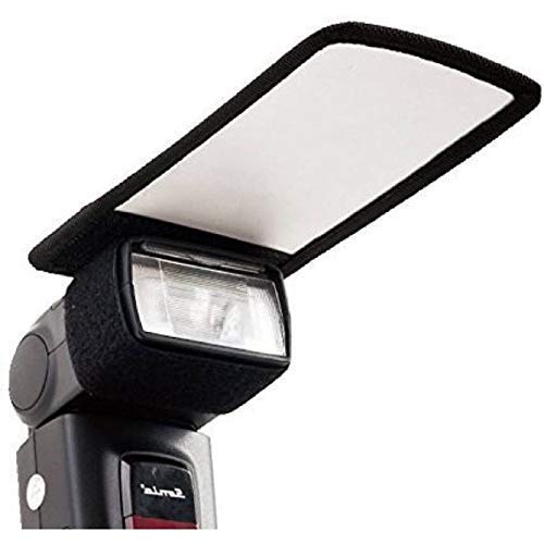 HIFFIN® Mini Silver White Flash Diffuser Reflector for Camera in Rectangle Shape