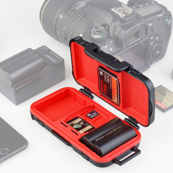HIFFIN® D950 Battery Memory Card Protective Protector Case Box for SD CF XQD Memory Card Camera Battery AA Battery