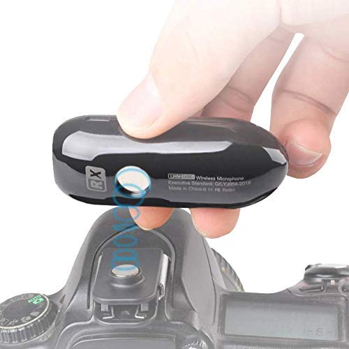Lensgo LWM-318C Lavalier Wireless Microphone 5 Hour Battery Lifetime Video Mic for Cell Phones Cameras DSLR Gimbal Vlog Audio Interview Lapel Microphone