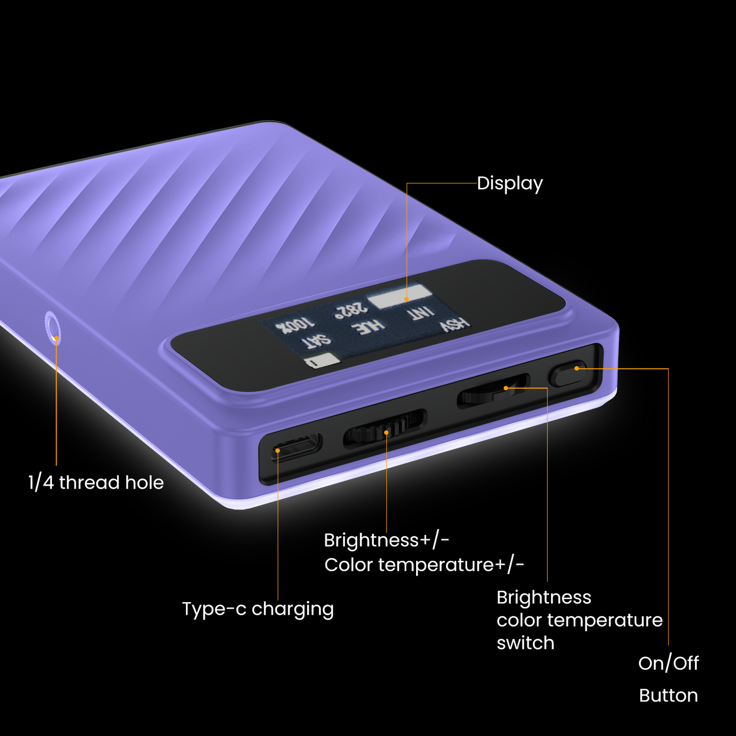 LT 002 RGB Selfie Light, Clip, 24 Modes, CRI 95+, 3000mAh Battery