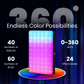 LT-002 RGB Selfie Light, Clip, 24 Modes, CRI 95+, 3000mAh