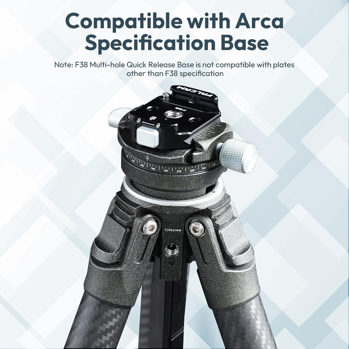 ULANZI F38 Multi-Hole Camera Quick Release Plate Kit | 1/4" to 3/8" Mount Quick Release System