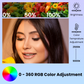 LT 002 RGB Selfie Light, Clip, 24 Modes, CRI 95+, 3000mAh Battery