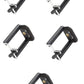 HIFFIN® 5 Pcs Combo A E P Universal Mobile and Small Size Camera and Selfie Stick Holder Tripod Attachment (Black)