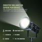 300 Watt LED Video Light, 2800K-6800K Dimmable, Remote Control