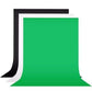 HIFFIN® 8 x 12 FT 3 PCS | Black | White | Green LEKERA Backdrop Photo Light Studio Photography Background