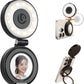 ULANZI LM23 Magnetic 360° Selfie Ring Light w/Mirror for iPhone MagSafe Black