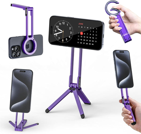 ULANZI MA30 Magnetic Phone Tripod Stand, MagLock, MagSafe, Purple