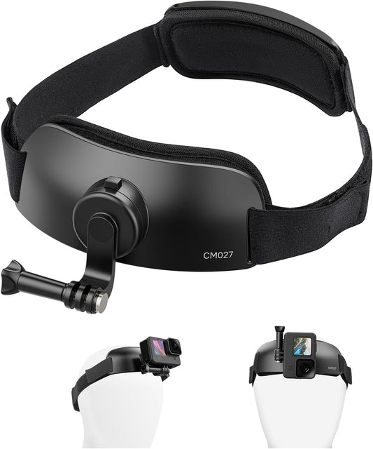 CM027 Head Strap Mount Vertical GoPro Hero 13/12/11/10/9/8/7 DJI Insta360