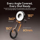 ULANZI ML05 Maglock Magnetic iPhone Ring Light Mirror 9000K CRI≥97 FullAngle LED, White/Black