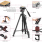 ULANZI VT-02 Metal Tripod – Heavy Duty Portable, Adjustable for DSLR/Phones