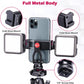 ULANZI ST-10 Metal Phone Tripod Mount, 360° Universal Clamp, 2 Cold Shoes