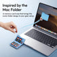 ULANZI DC01 SD TF Card Case USB-C Reader 312MB/s UHS-II Magnetic Aluminum Black/Blue