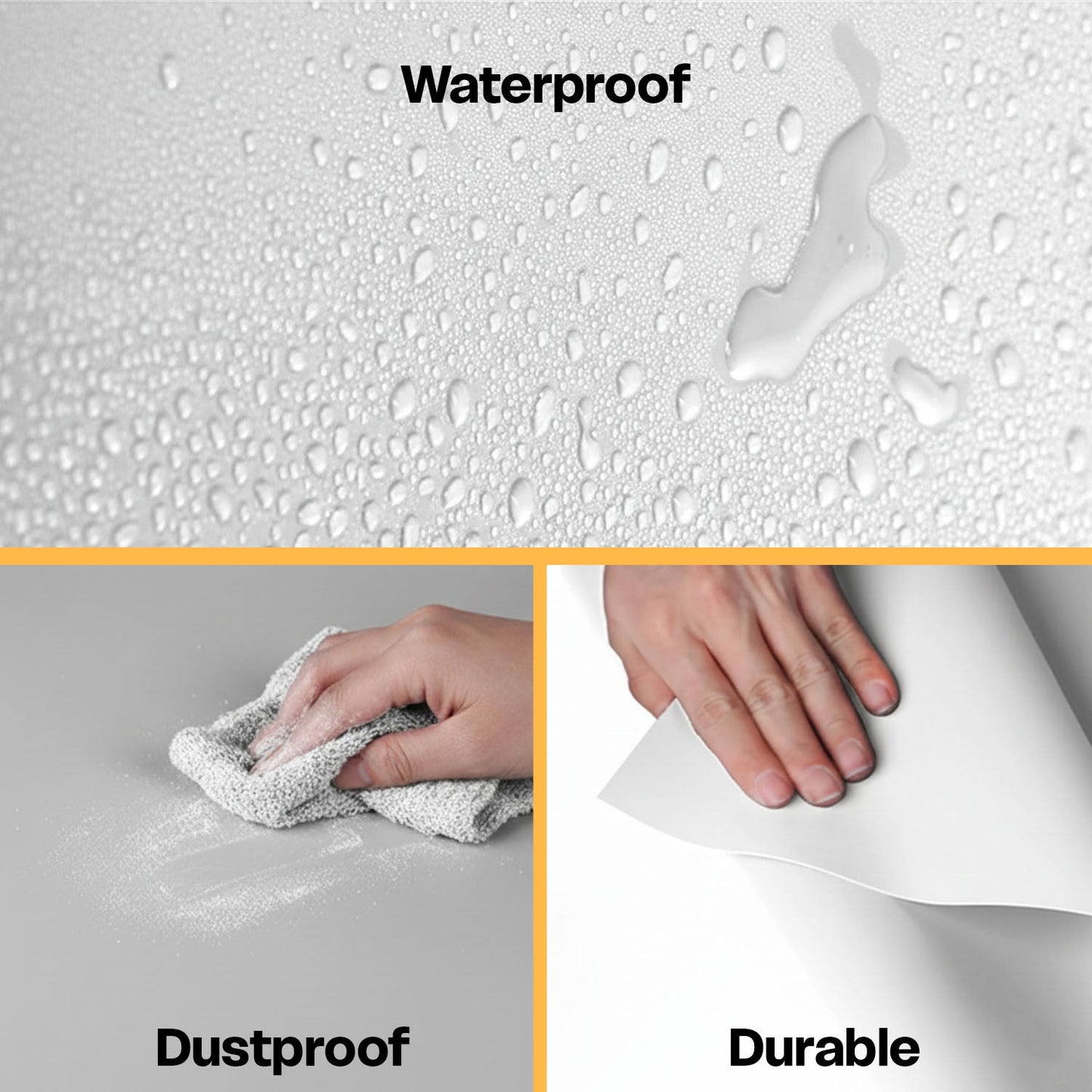 60x120cm PVC Matte Photography Backdrop – White, Black & Combo for Product Shoots