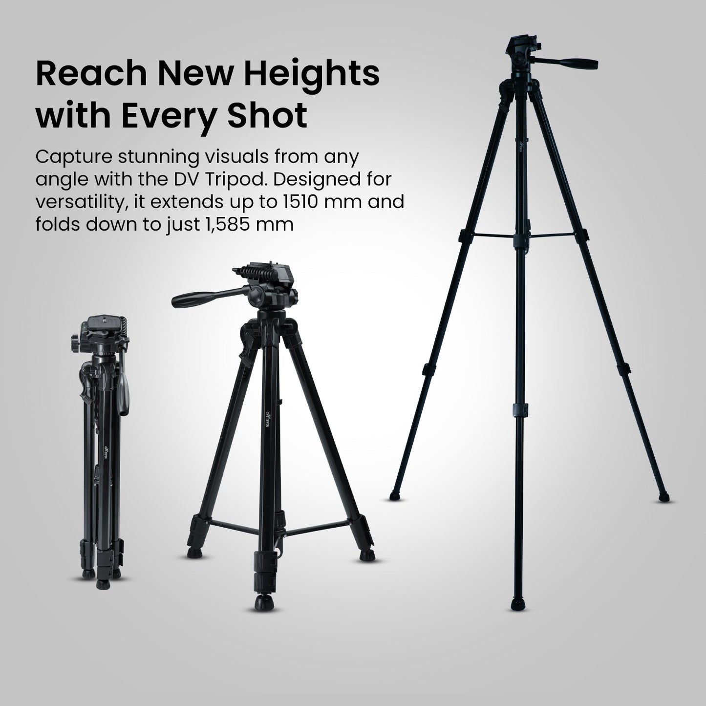 HF-3600 Professional Portable Lightweight Travel Aluminum Camera Tripod
