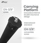 HIFFIN® 152cm Monopod Universal 5ft max length ,min length 21ft with soft non-slip sponge, 4 section tube, universal camera adaptor, screw hole at bottom and security locking in black color