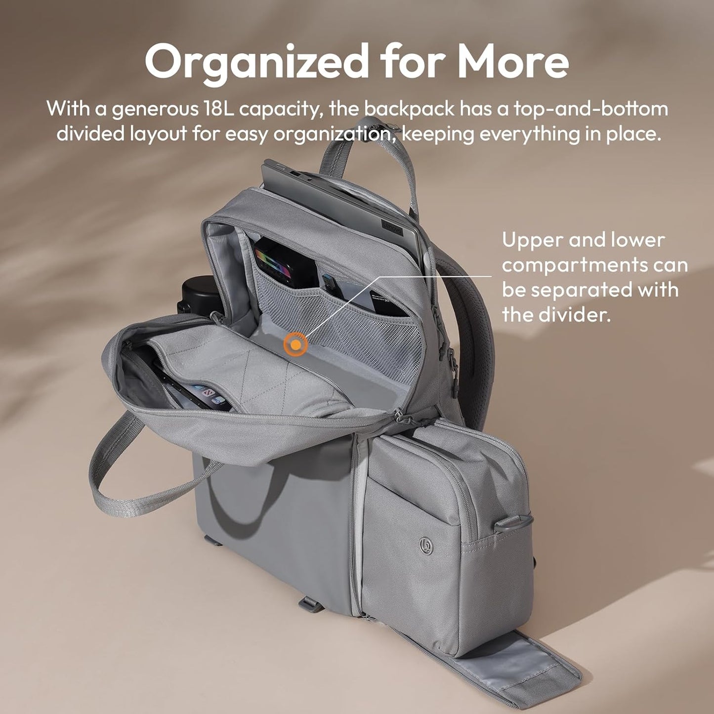 ULANZI F08 Camera Bag Splash-proof DSLR Mirrorless Drone 16" Laptop 18L