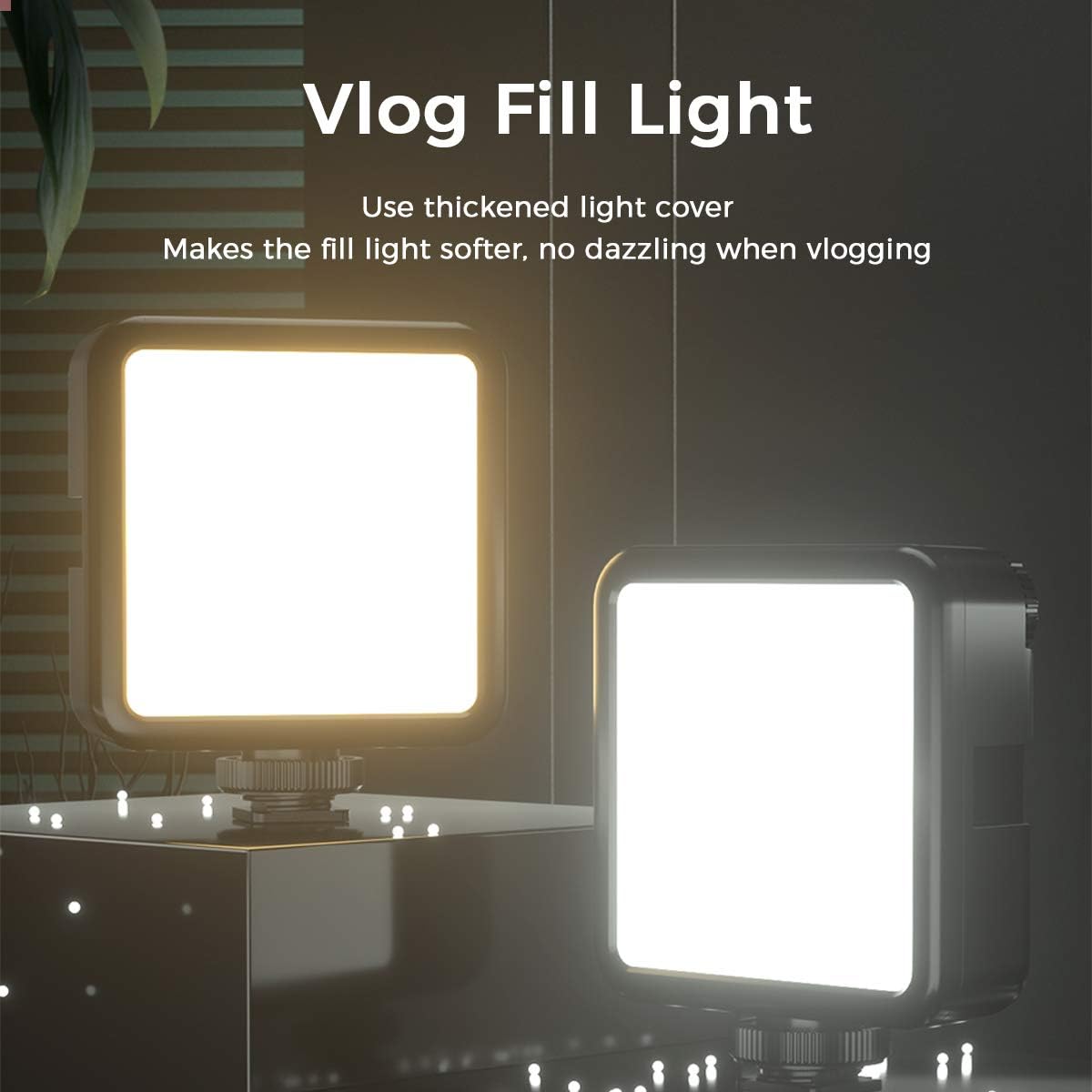 ULANZI VL-81 3000mAh Bi-Color LED Video Light w/ Softbox, CRI95 Rechargeable