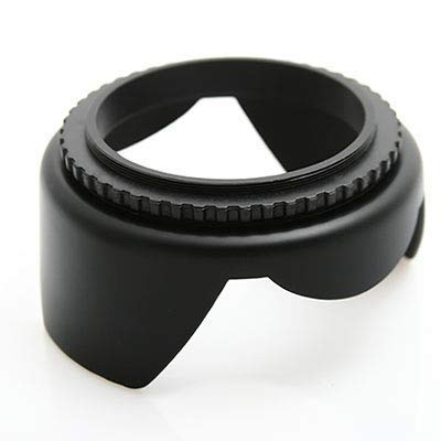 HIFFIN 55mm Flower Lens Hood Screw Mount for Canon Nikon Sony Olympus Pentax & All Other Digital SLR Cameras (55mm Flower Lens Hood)