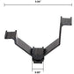 HIFFIN® V-Bracket 5"/12.5cm V-Shape Triple 3 Universal Cold Shoe Hot Shoe Mount Bracket for DSLR Camera with LED Video Light Microphone Monitor...
