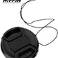 HIFFIN® 77 MM Snap-On Front Lens Cap/Cover for Canon, Nikon, Sony, Pentax All DSLR Lenses