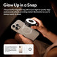 ULANZI LM23 Magnetic 360° Selfie Ring Light w/Mirror for iPhone MagSafe Black