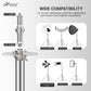 HIFFIN Stainless Steel Heavy Duty 99.06-279.4 CM Adjustable Light Stand with 0.635 CM to 0.9525 CM Universal Adapter for Studio Monolights, Softbox, and More Equipment