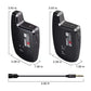 LENSGO LWM-308C Mini Wireless Lavalier set of 2 Microphone with 1 reciver and 1 transmitter for DSLR Camera Smartphones Gimbal Video Vlog Interview Clip-on Lapel Mic