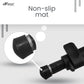 HIFFIN® 152cm Monopod Universal 5ft max length ,min length 21ft with soft non-slip sponge, 4 section tube, universal camera adaptor, screw hole at bottom and security locking in black color