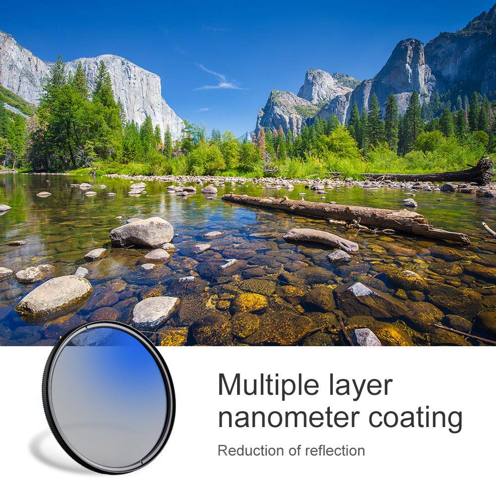 HIFFIN® Super DMC CPL 72mm 99 PCNT Transmittance MC Japan Optics 16-Layer Multi-Coated Polarized Filter Protects Front Lens Element Rugged Black Filter Ring