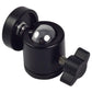 HIFFIN® Swivel Mini Ball Head 1/4" Screw 360 Degree Aluminum Alloy Body Rotating Swivel Mini Tripod Ball Head with 1/4" Screw Thread Base Mount for Lighter DSLR Camera Camcorder