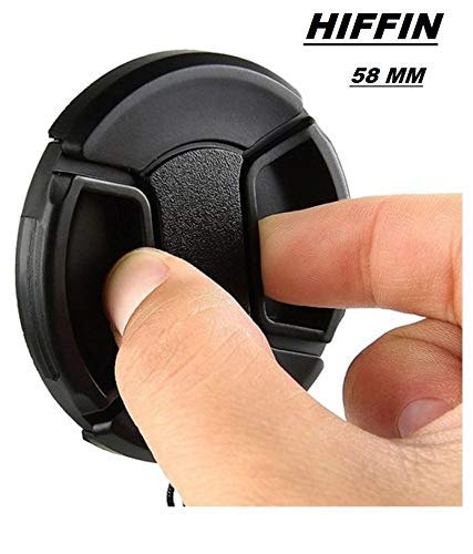 HIFFIN® 58MM Snap-On Front Lens Cap/Cover for Canon, Nikon, Sony, Pentax All DSLR Lenses