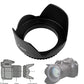 HIFFIN 55mm Flower Lens Hood Screw Mount for Canon Nikon Sony Olympus Pentax & All Other Digital SLR Cameras (55mm Flower Lens Hood)