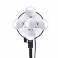 HIFFIN® 5 in 1 E27 Photo Studio Bulb Holder with 20W Bulb Base Socket Lamp Bulb Holder Adapter for Photo Video Studio Softbox Video Light - Black