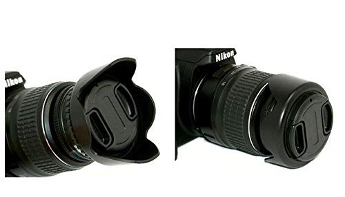 HIFFIN 52mm Flower Lens Hood Screw Mount for Canon Nikon Sony Olympus Pentax & All Other Digital SLR Cameras (52mm Flower Lens Hood)