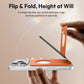 ULANZI PS01 Magnetic Phone Stand 2in1 Foldable Tripod Adjustable Desk Holder iPhone Samsung Pixel