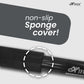 HIFFIN® 152cm Monopod Universal 5ft max length ,min length 21ft with soft non-slip sponge, 4 section tube, universal camera adaptor, screw hole at bottom and security locking in black color
