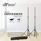 HIFFIN® 2 in 1 Photography Backdrop 8x12ft Green & Black with 9x9ft Backgroud Stand Kit Washable Background Screen Carry Bag, (B01 + 2 in 1 Black & Green Backdrop)