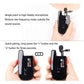 LENSGO LWM-308C Dual-Channels Lavalier Wireless Microphone - 2 Transmitter & 1 Receiver 50 Meter Range 8 Hour Battery for DSLR Camera Smartphones Gimbal Video Vlog Interview Clip-on Lapel Mic (2 TX & 1 RX)
