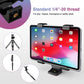 HIFFIN® iPad Tripod Mount Adapter Universal Tablet Holder Fits Ipad Air, Mini, Surface, Nexus and Most Tablets, Use on Tripod, Monopod, Selfie Stick, Tabletop Tripod Stand (IPAD Holder with 1/4 screw ball head)