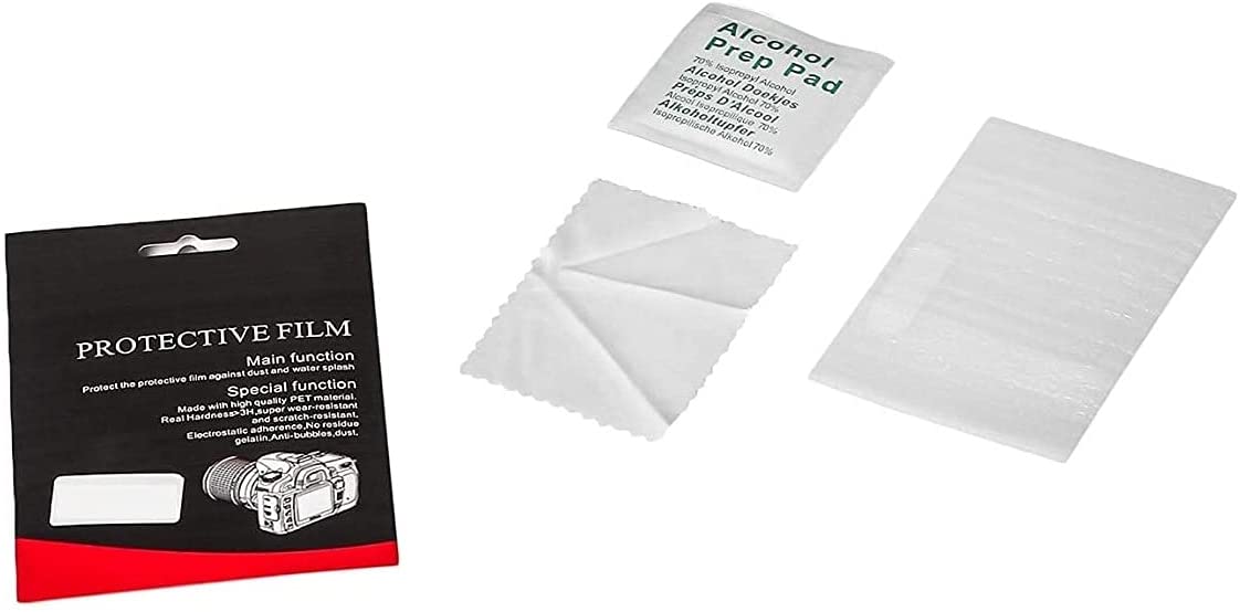 Hiffin LCD Screen Protector Clear Tempered Glass Film Camera LCD Screen Protector Guard 6 Layer (LCD PLAIN CANON 200D/200D II)