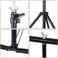 HIFFIN® White Screen Backdrop 6x10 ft with Stand  6x9FT Photography Backdrop with 1PC 6.5FT T-Shape Backdrop Stands, 2PCs Spring Clamps, 1PCs Carry Bag