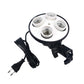 Hiffin Brand 4 in 1 E27 Photo Studio Bulb Holder Base Socket Lamp Bulb Holder Adapter for Photo Video Studio Soft Box Video Light - Black(Pack of 2 PCS)