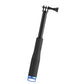 HIFFIN (19 Inches/48.26 CM) Extendable Hand Grip Waterproof Monopod Selfie Stick for Action Cameras Compatible with GoPro Hero 9/8/7/6/5, SJCAM, Eken, Yi (Size: