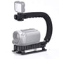 HIFFIN® Universal Stabilizer C-Shape Bracket Video Handheld Grip for DSLR DV Camera (Black)
