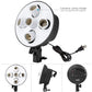 HIFFIN® Set Photography Equipment Kit 50cmx70cm Softbox with 5 in 1 E27 Photo Studio Bulb Holder Base Socket Lamp Bulb Holder Adapter for Photo Video...