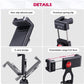 ULANZI ST-10 Metal Phone Tripod Mount, 360° Universal Clamp, 2 Cold Shoes