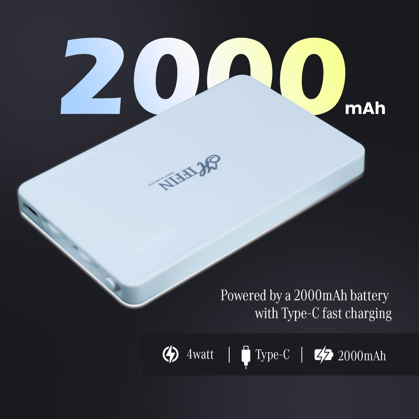 LT-001,Selfie Light, 3 Modes, 2000mAh Battery, Rechargeable