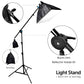 HIFFIN Photo Studio 9 FT Light Stand with 4.5 FT Boom Arm and Empty Sandbag for Supporting Softbox Lighting Photography Tripod with Carry Bag